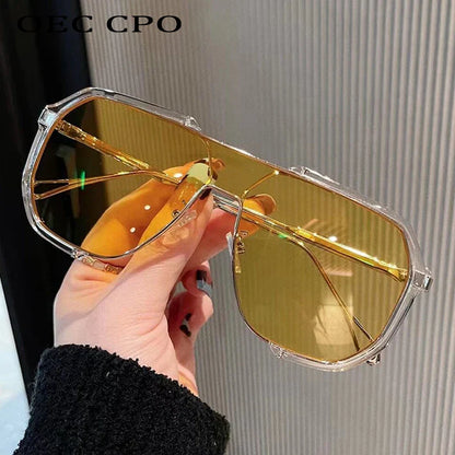 Unique One-Piece Fashion Sunglasses