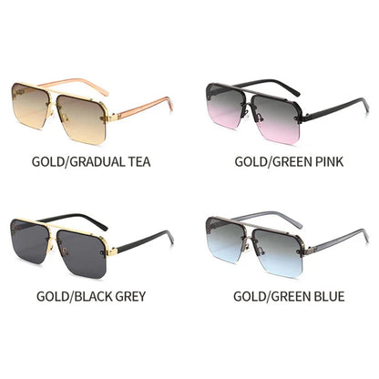 Gradient Men's Luxury Metal Frame Sunglasses